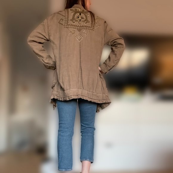 Free People Jackets & Blazers - Free People Embroidered Jacket